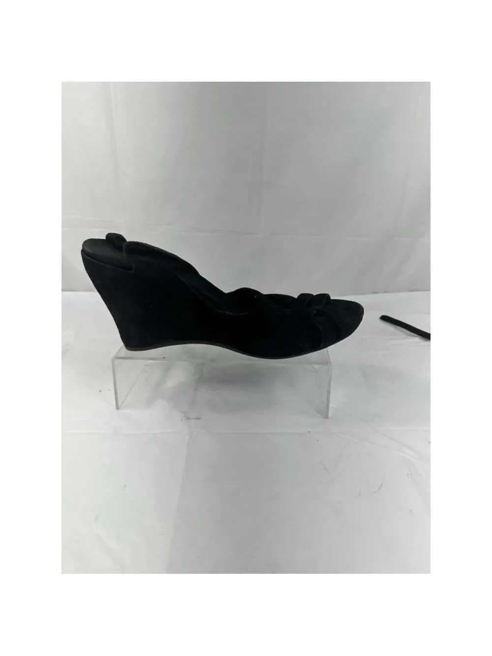 UGG Violet 1772 Leather Ankle Strap black Wedge 4